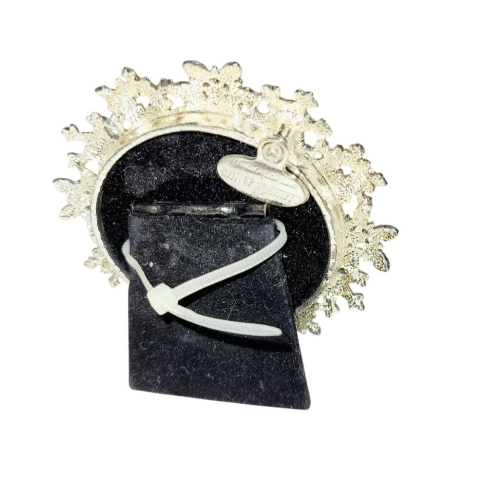 Christopher Radko Shiny Brite Enamel Snowflake Picture Frame Earrings Box Set - Picture 9 of 11